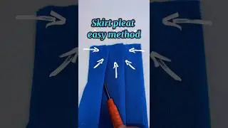 Skirt pleat easy method. #shorts #shortsviral