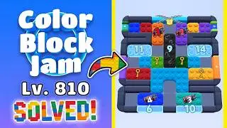 Color Block Jam Level 810 | Every Puzzle Solved! 🎯