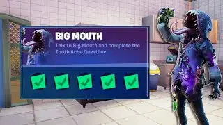 Talk to Big Mouth and Complete the Tooth Ache Questline Fortnite Chapter 2 Season 8