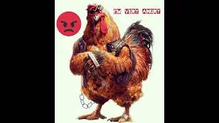 ANGRY Rooster attacks people and animals!!! ANGRY Chickens
