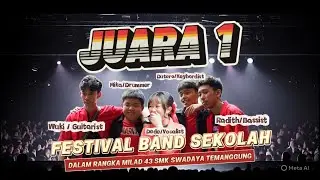 JUARA 1 FESTVAL BAND SEKOLAH | GROUP BAND KRISCI | LAGU PERTAMA