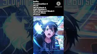 SAOIF Perfect Skill Rotation With Strike of Victory Kirito #saointegralfactor #saoif