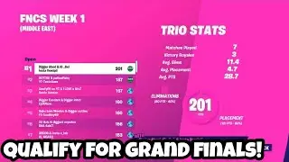 How To *QUALIFY* For Trio FNCS GRAND FINALS On CONSOLE