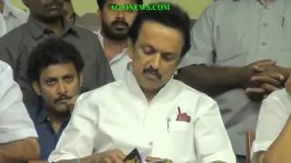 MADURAI .. DMK TREASURER M.K.STALIN ADDRESSED A PUBLIC MEETING.