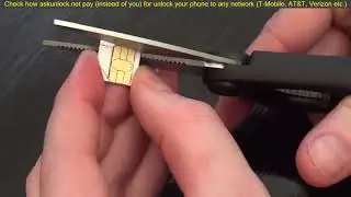 How to cut your SIM card (Micro SIM, Nano SIM - iPhone 5)