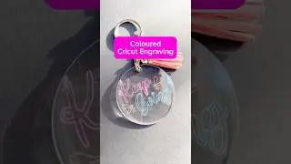 DIY Colored Engraved Acrylic Keychain 🔑 | Cricut Craft Tutorial  #diy #cricutdiy