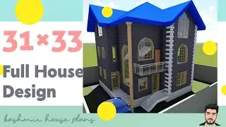 House plan 31×33 (3d) || Kashmir house plans