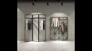Simple clothing rack clothing store display stand clothing store clothes shelf