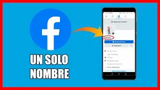 Como poner un solo Nombre en Facebook 2023
