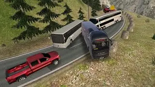 Big Mountain Accident🚍😨🏞️ | Bus Simulator : Ultimate - Mobile Gameplay