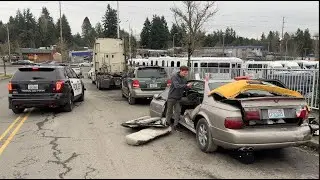 Destroying Grandpa's Cadillac !!