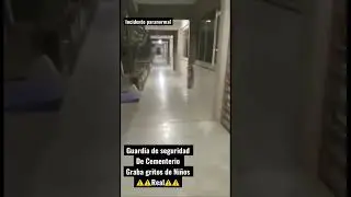 Cementerio video real grabado por guardia de seguridad #paranormal