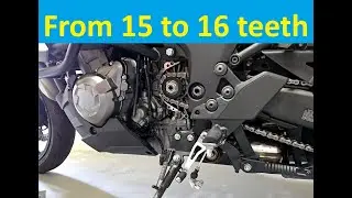Модернизация передней звездочки Kawasaki Versys 1000