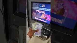 10000 Cash withdrawal in sbi atm