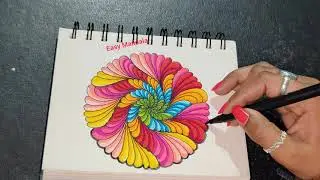 Spiral Color Design | @Easy_Mandala59 