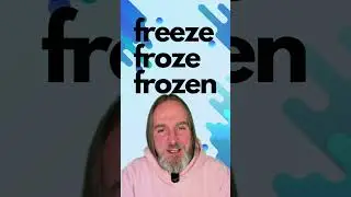 Conjugate with Svenglish! Freeze froze frozen #english #pronunciation #learnenglish