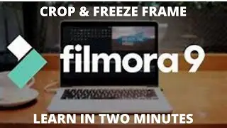 Filmora 9 HOW TO CROP & Freeze Frame | Learn in 2 minutes.