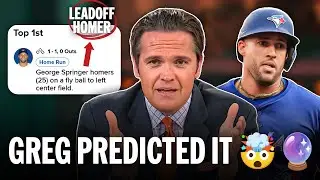 GREG CALLED SPRINGER'S LEADOFF HOMER 🤯