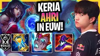 KERIA CRAZY GAME WITH AHRI IN EUW SERVER! | T1 Keria Plays Ahri Mid vs Leblanc!  Worlds Bootcamp