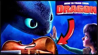 How To Train Your Dragon | Test Drive | Violin Sheet Music | Orchestral Accompaniment