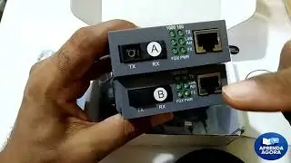 CONVERSORES DE MIDIA Gigabit 1000 Mb REDE DE FIBRA ÓPTICA! EXCELENTE! Link na descrição.