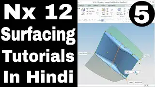 Nx 12 tutorial | Nx cad tutorials | Nx 12 Surfacing | Nx Variational Sweep tutorial