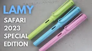 Lamy Safari 2023 Special Edition - Light Rose, Aquasky and Light Green