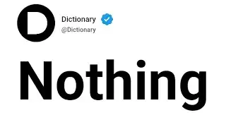 Nothing Meaning In English