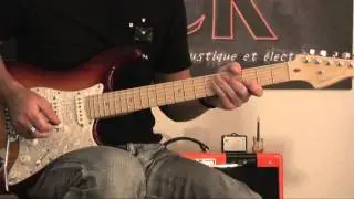 &Eacute;tude Blues-Rock en MI Mixolydien avec pull-offs