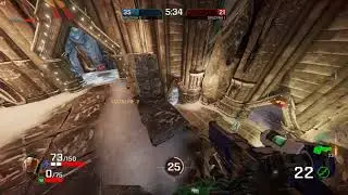 Quake Champions - Visor - Team Deathmatch - Burial Chamber (Winter)