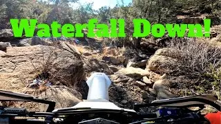 Winter PENROSE TRAIL Riding! Waterfall DOWN Enduro Trail - Colorado Mountain Trails Ride