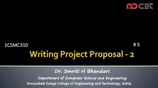 #05 - Technical Writing - Writing Project Proposal - Part 2
