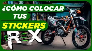 🏍️¿Cómo poner STICKERS A UNA MOTO?🏍️ LA FORMA CORECTA 2024