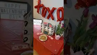 SETUP A VALENTINES DAY TABLE WITH ME KIDS EDITION #doughdashlitchallenge #valentinesaesthetic