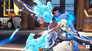 JAKE TOP 500 HANZO AND ASHE GAMEPLAY - POTG! OVERWATCH 2 SEASON 5
