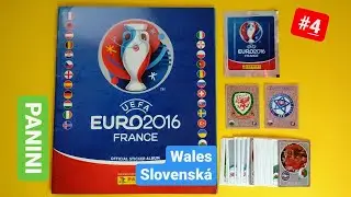 &Aacute;lbum Euro Francia 2016 Panini Pa&iacute;s de Gales 🏴󠁧󠁢󠁷󠁬󠁳󠁿|  Eslovaquia 🇸🇰