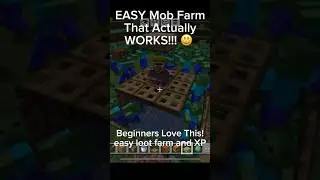 Beginners&rsquo; Mob Farm &ndash; Fast XP & Loot! 🤩 #minecraft #mobfarm #forbegginers