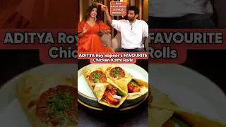 ADITYA ROY KAPUR's favourite CHICKEN KATHI ROLL 🍗🔥 #shorts #food #chickenroll @curlytalesdigital
