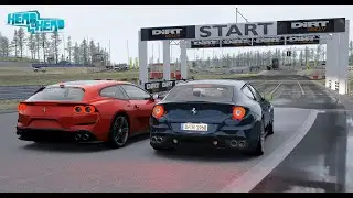 Ferrari GTC4 Lusso vs Ferrari FF Head 2 Head Race  | Volume Up 🔊🔊🔊 | Rain 🌧 | Assetto Corsa