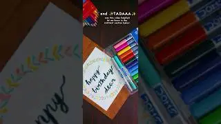 Doms Brush Pen Review - How To Write With Brush Pen - Brush Pen Unboxing