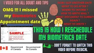 HOW TO RESCHEDULE BIOMETRICS  APPOINTMENT FOR CANADA IN 2021 || VFS GLOBAL CANADA || EASY STEPS ||