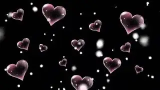 Neon heart effect | heart Template Video | Glowing Frame Black Screen | Background Loop #frames