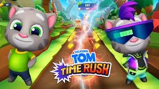 Talking Tom Vs Cyber Tom Funny Fails | Talking Tom Time Rush Gameplay