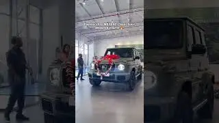Country&rsquo;s first Mercedes-Benz G580 with  grey shade delivered in Surat❤️ #gwagon #viralshorts