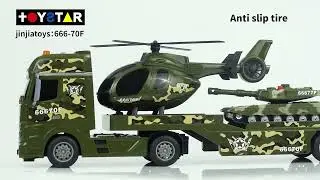 666--70F   1:14 Scale Military Play Set: Helicopter+Tank(With Sound, Lights