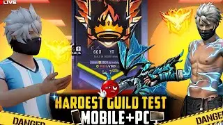 FREE FIRE LIVE GUILD TESTING | GUILD TEST LIVE | FF LIVE GUILD TEST #freefirelive#totalgaming#ff
