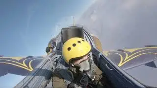 Italian customer Flore doing e jet fighter ride with MiGFlug