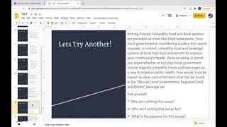 TAP- Task Audience Purpose