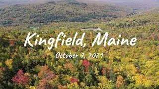 Kingfield, Maine in the fall from a drone!