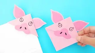 Craft a Cute Pig Bookmark with Ease - Perfect for Book Lovers!